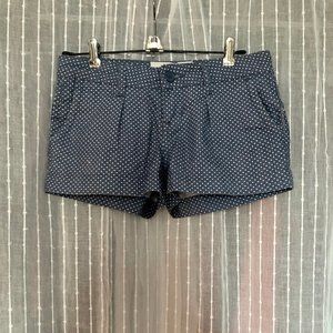 Polka Dot Jean Short Shorts